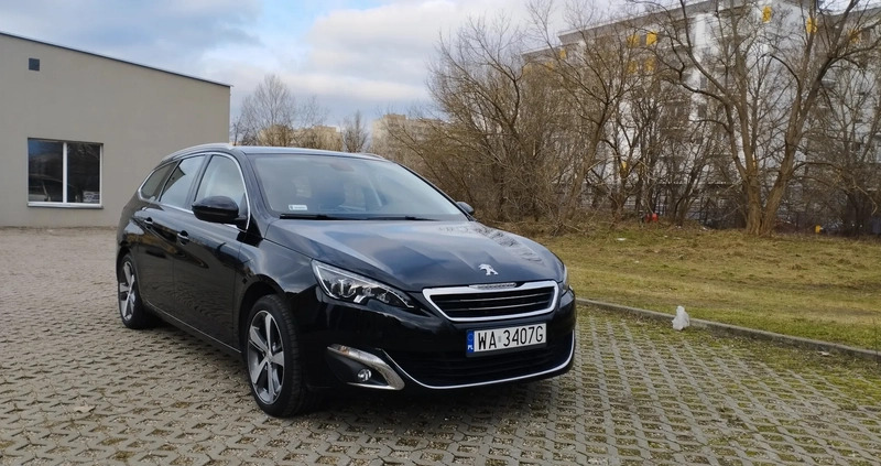 Peugeot 308 cena 46000 przebieg: 109781, rok produkcji 2016 z Warszawa małe 172